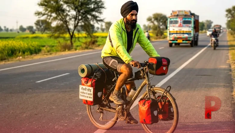 सैकड़ों मील की यात्रा: नौकरी छोड़ साइकिल से 4000 किलोमीटर का सफर तय कर रहे पलविंदर