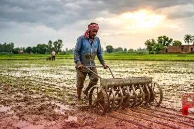 बारिश में धान बोने का बदला तरीका, पैडी ड्रम सीडर से एक साथ 8 कतारों में बुआई कर समय और पैसा बचा रहे किसान