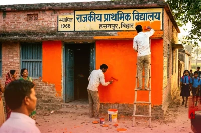 बिहार में स्कूलों के रंग पर सियासत, शिक्षा मंत्री मिथिलेश तिवारी ने कहा- मां सरस्वती का रंग है भगवा