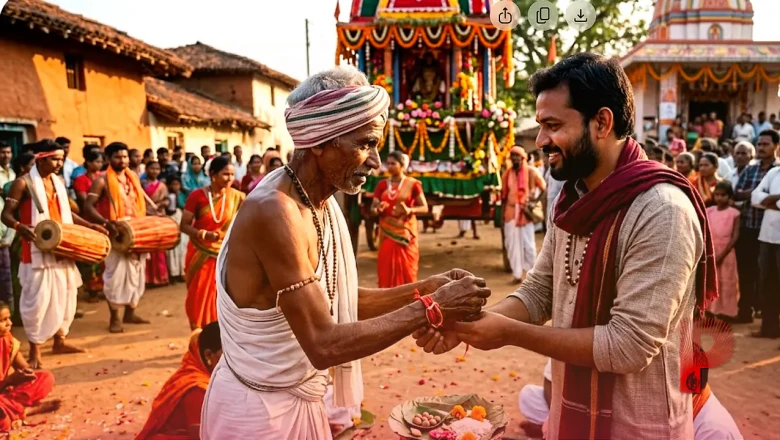 छत्तीसगढ़ के बस्तर में 'मीत' बनाने की अनूठी परंपरा, गोंचा पर्व पर केदारनाथ और विजय पांडे ने निभाई अटूट दोस्ती की रस्म