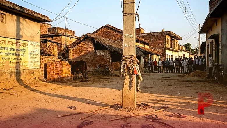 मुजफ्फरपुर: राशन कार्ड बनवाने के नाम पर महिला के घर घुसा वार्ड सदस्य का पति, ग्रामीणों ने खंभे से बांधकर पीटा
