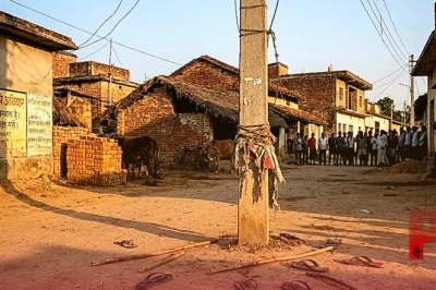 मुजफ्फरपुर: राशन कार्ड बनवाने के नाम पर महिला के घर घुसा वार्ड सदस्य का पति, ग्रामीणों ने खंभे से बांधकर पीटा