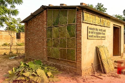 मुजफ्फरपुर के छात्र का कमाल: जंगली अरबी के पत्तों से तैयार किया इंसुलेशन पैनल, अब बिना AC के ठंडा रहेगा घर