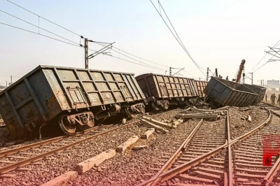 गाजियाबाद-दिल्ली रेल मार्ग पर टला बड़ा हादसा, मालगाड़ी के 6 डिब्बे पटरी से उतरे; 50 से अधिक ट्रेनों पर पड़ा असर