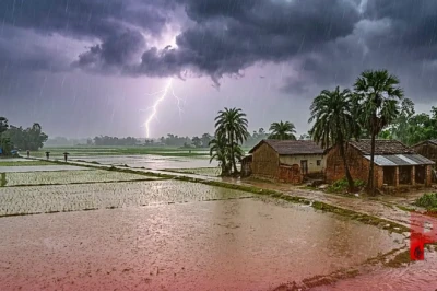 बिहार मौसम अलर्ट: उत्तर बिहार के 5 जिलों में मूसलाधार बारिश का अनुमान, 19 जिलों में वज्रपात का खतरा