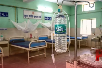 डिंडौरी के अस्पताल में अजीबोगरीब लापरवाही: सलाइन की जगह मरीज को चढ़ाई मिनरल वाटर की बोतल