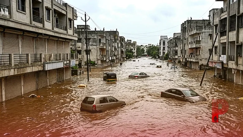गुजरात में कुदरत का कहर: मूसलाधार बारिश से सड़कों पर तैरती दिखीं कारें, 38 हजार लोगों को सुरक्षित निकाला गया