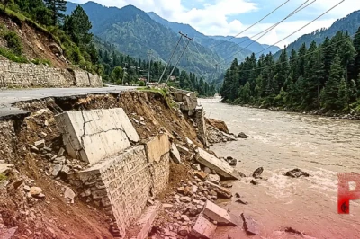 हिमाचल प्रदेश: चम्बा में 3 महीने भी नहीं टिक पाया सुरक्षा डंगा, रावी नदी में समाने का खतरा