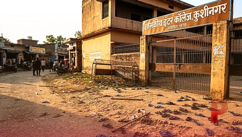 कुशीनगर: छात्रा से छेड़छाड़ करने वाले शिक्षक की क्लास, भीड़ ने चप्पलों से पीटा और थूक चाटने को मजबूर किया