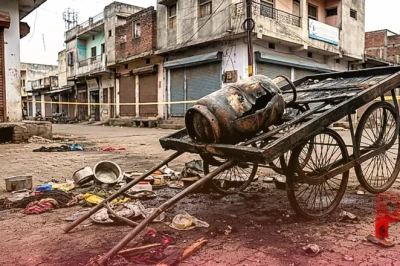 नर्मदापुरम में दर्दनाक हादसा: ठेले पर गैस सिलेंडर फटा, पुलिस आरक्षक समेत 5 लोग बुरी तरह झुलसे