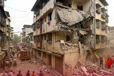 ठाणे में इमारत का स्लैब ढहा, 13 साल की बच्ची की गई जान