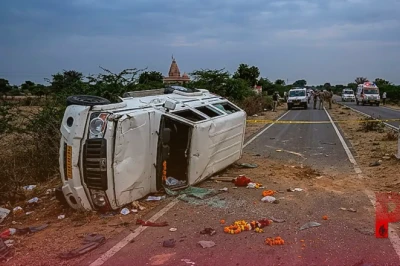 नागौर: सेवानिवृत्ति समारोह की खुशियां मातम में बदली, सड़क हादसे में दो की मौत