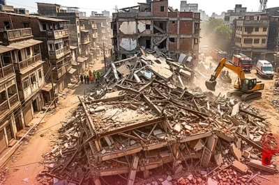 भिवंडी में चार मंजिला इमारत गिरी, मलबे में दबे कई लोगों के फंसने की आशंका