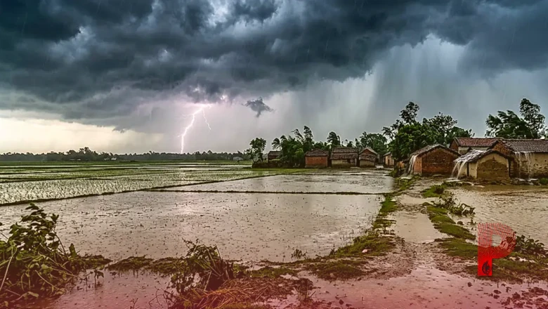बिहार का मौसम: मधुबनी समेत 4 जिलों में मूसलाधार बारिश और आंधी का अलर्ट, राज्य के 34 जिलों में वज्रपात का खतरा