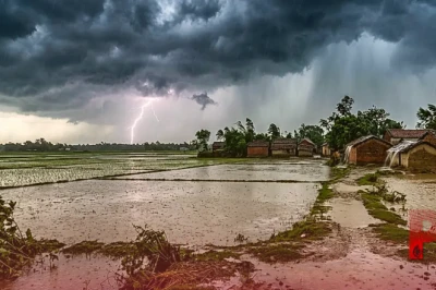 बिहार का मौसम: मधुबनी समेत 4 जिलों में मूसलाधार बारिश और आंधी का अलर्ट, राज्य के 34 जिलों में वज्रपात का खतरा