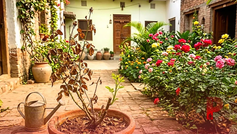 गुलाब का पौधा सूख गया है तो न फेंकें, इन आसान तरीकों से फिर से लहलहा उठेगा आपका बगीचा