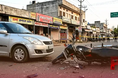 आबूरोड में भीषण सड़क हादसा: कार से टकराई बेकाबू बाइक, हवा में उछले दो युवक; रोंगटे खड़े कर देने वाला CCTV फुटेज आया सामने