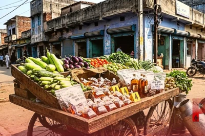 फारबिसगंज में अनोखा खुलासा: सब्जी के ठेले की आड़ में बेची जा रही थी देसी शराब, एक तस्कर गिरफ्तार