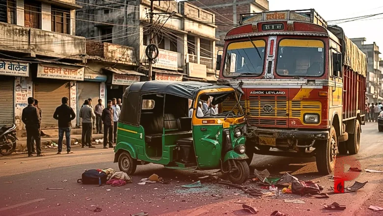 पटना: तेज रफ्तार ट्रक ने ऑटो को मारी जोरदार टक्कर, मां-बेटी की मौके पर ही मौत