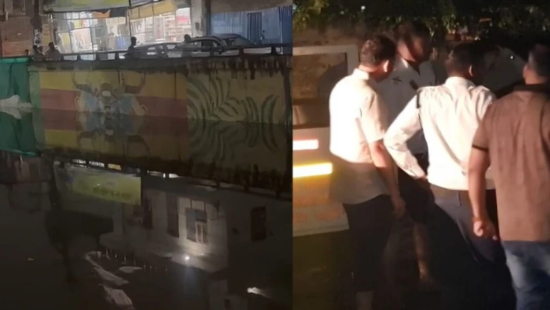 फरीदाबाद में जलभराव का कहर: 25 फीट पानी में डूबी फॉर्च्यूनर, युवक की जांबाजी ने बचाई बुजुर्ग की जान