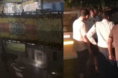 फरीदाबाद में जलभराव का कहर: 25 फीट पानी में डूबी फॉर्च्यूनर, युवक की जांबाजी ने बचाई बुजुर्ग की जान