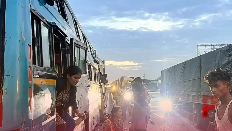 राजस्थान के NH-48 पर बड़ा सड़क हादसा, ट्रेलर और दो बसों की टक्कर से मचा हड़कंप