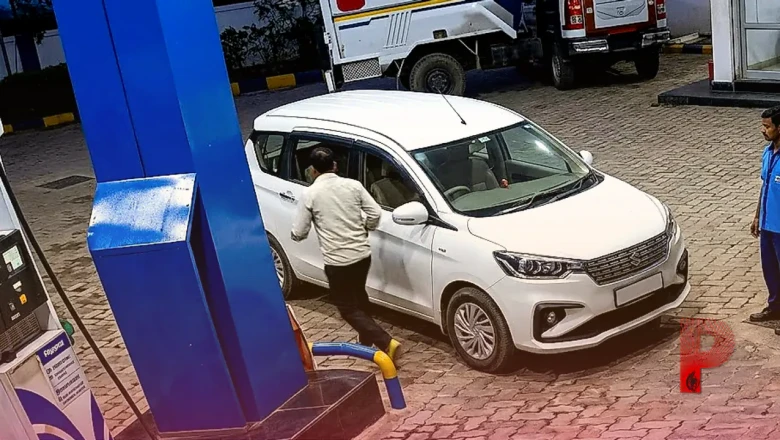 सीतापुर में पेट्रोल पंप पर अजब धोखाधड़ी: 3 हजार का तेल भरवाकर रफूचक्कर हुआ कार सवार, CCTV में कैद हुई करतूत
