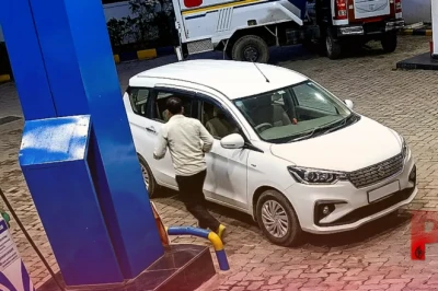 सीतापुर में पेट्रोल पंप पर अजब धोखाधड़ी: 3 हजार का तेल भरवाकर रफूचक्कर हुआ कार सवार, CCTV में कैद हुई करतूत