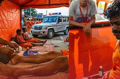 मुजफ्फरपुर में कांवड़िया लेन में घुसी डायल 112 की गाड़ी, आराम कर रहे श्रद्धालु को कुचला