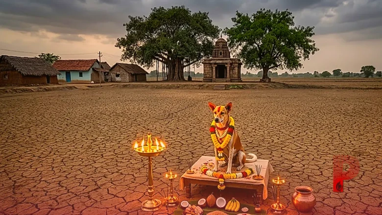 आंध्र प्रदेश में बारिश के लिए अनोखी पूजा, कुत्ते को भगवान मानकर ग्रामीणों ने की प्रार्थना