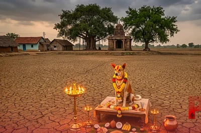 आंध्र प्रदेश में बारिश के लिए अनोखी पूजा, कुत्ते को भगवान मानकर ग्रामीणों ने की प्रार्थना