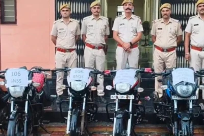 झालावाड़ में पुलिस का बड़ा एक्शन, बाइक चोरी करने वाले गैंग के 5 बदमाश गिरफ्तार