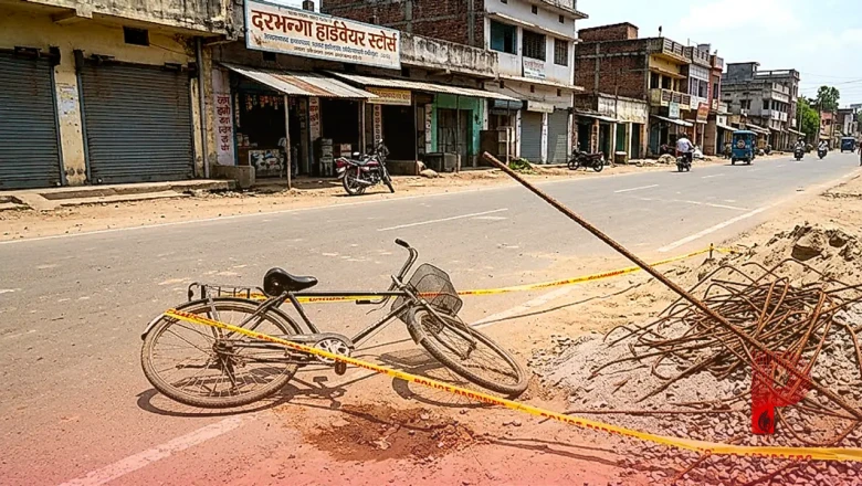 दरभंगा में सड़क हादसे का खौफनाक मंजर, निर्माण कार्य की लापरवाही से साइकिल सवार के सीने में घुसा सरिया