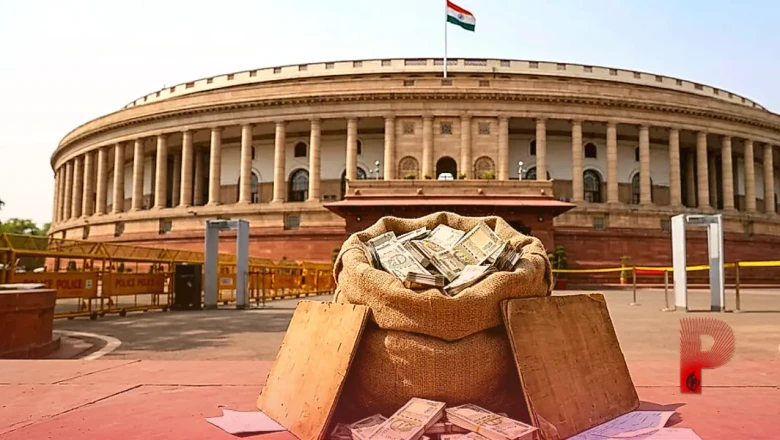 राम मंदिर चंदे पर सपा का संसद में अनोखा विरोध, बोरी में भरकर लाए 1.57 लाख रुपये