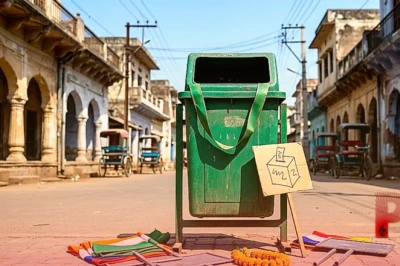 ब्रिटेन चुनाव में अजब नजारा, नाइजेल फराज को चुनौती दे रहा कूड़ेदान वाला उम्मीदवार