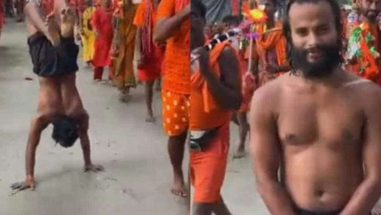 बिच्छू बम के नाम से मशहूर राजकुमार, हाथों के बल तय कर रहे 105 किमी की कठिन कांवड़ यात्रा