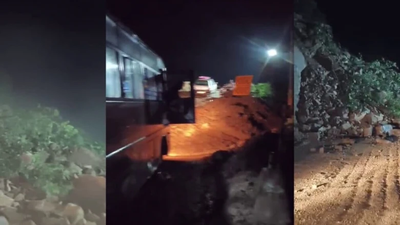 हिमाचल प्रदेश में लैंडस्लाइड का कहर: बाल-बाल बची HRTC की बस, उस्ताद जी पीछे करो की गुहार से बची जान
