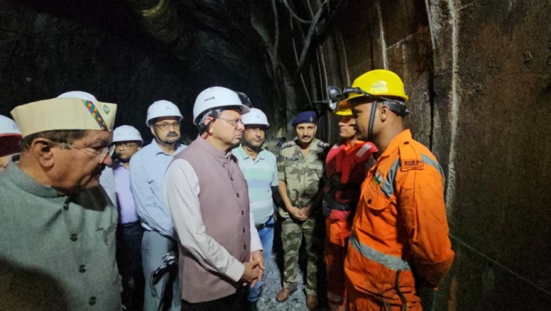 उत्तराखंड: टनल हादसे के बाद खुद मोर्चा संभालने पहुंचे मुख्यमंत्री पुष्कर सिंह धामी, बचाव कार्यों का लिया जायजा