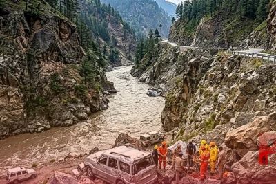 जम्मू-कश्मीर के किश्तवाड़ में बड़ा सड़क हादसा, चिनाब नदी में समाई स्कॉर्पियो, 5 लोगों की मौत की आशंका