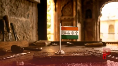 सिर्फ 1 सेंटीमीटर के चांदी के तिरंगे में दिखी भारत की अनेकता में एकता, डॉक्टर इकबाल सक्का ने ओम, अल्लाह, खंडा और क्रॉस से दिया सांप्रदायिक सौहार्द का अनोखा संदेश