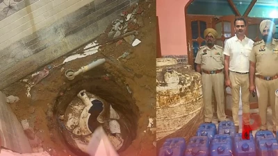 पंजाब के कपूरथला में घर के फर्श के नीचे मिला अवैध शराब का कुआं, टाइल्स हटाकर पंप से निकाली जाती थी शराब, चाचा गिरफ्तार और भतीजा फरार