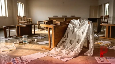 इंदौर में कांग्रेस की बैठक में हुआ भारी हंगामा, भाजपा का दावा- जीतू पटवारी का फटा कुर्ता