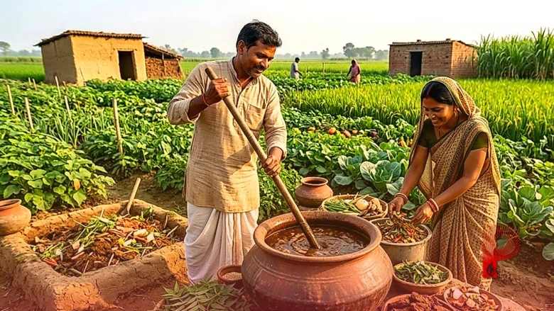 छपरा के किसान अब घर पर बना रहे जैविक खाद और दवा, खेती की लागत में आई भारी कमी