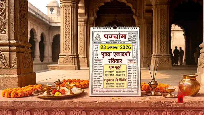 23 अगस्त 2026 पंचांग: पुत्रदा एकादशी के साथ शुरू होगा रविवार, जानें शुभ मुहूर्त और राहुकाल की स्थिति