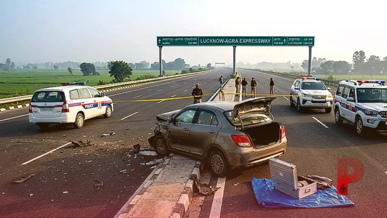 उत्तर प्रदेश: लखनऊ-आगरा एक्सप्रेसवे पर हुए एक्सीडेंट ने खोला 15 करोड़ के सोने की तस्करी का राज, पुलिस ने दबोचे तस्कर