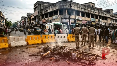जमशेदपुर में विधायक का पुतला फूंकना पड़ा भारी, आग की चपेट में आने से झुलसे कांग्रेसी कार्यकर्ता