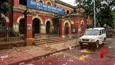 टीएमसी उम्मीदवार तीर्थंकर घोष गिरफ्तार, कोर्ट ले जाते समय जनता ने बरसाए अंडे
