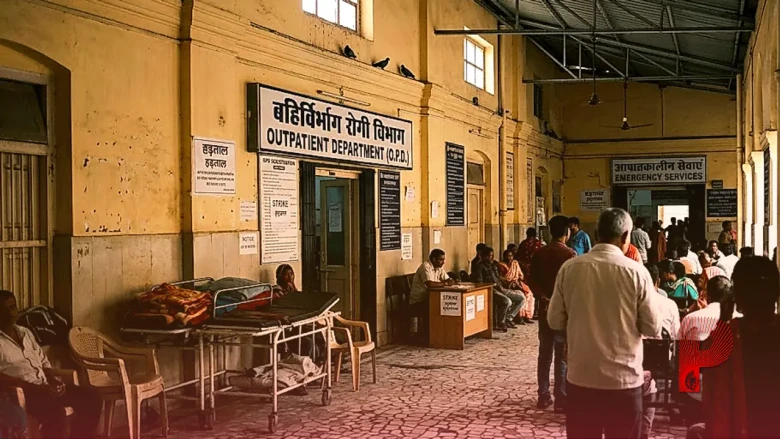 PMCH के जूनियर डॉक्टरों की हड़ताल से चरमराई स्वास्थ्य सेवाएं, सुरक्षा और वेतन को लेकर खोला मोर्चा