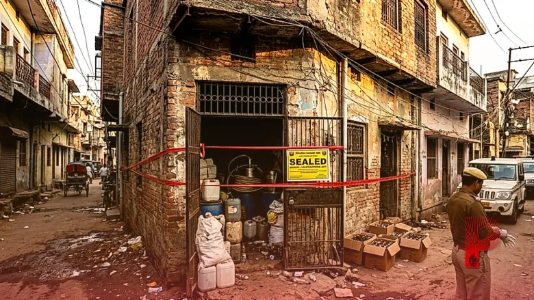 पटना में नकली शराब बनाने वाली अवैध फैक्ट्री का पर्दाफाश, छापेमारी में संचालक गिरफ्तार और परिसर सील