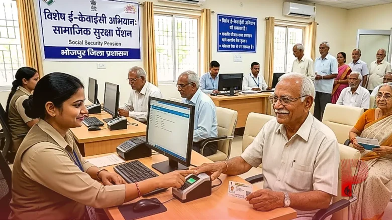 भोजपुर में सामाजिक सुरक्षा पेंशन को लेकर विशेष अभियान, 57 हजार लाभार्थियों के लिए ई-केवाईसी हुआ बेहद आसान